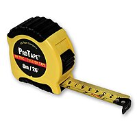 ProTape Metric & English 26'/8M - 1" 52768 by US Tape Enhanced 8 m Metric/English