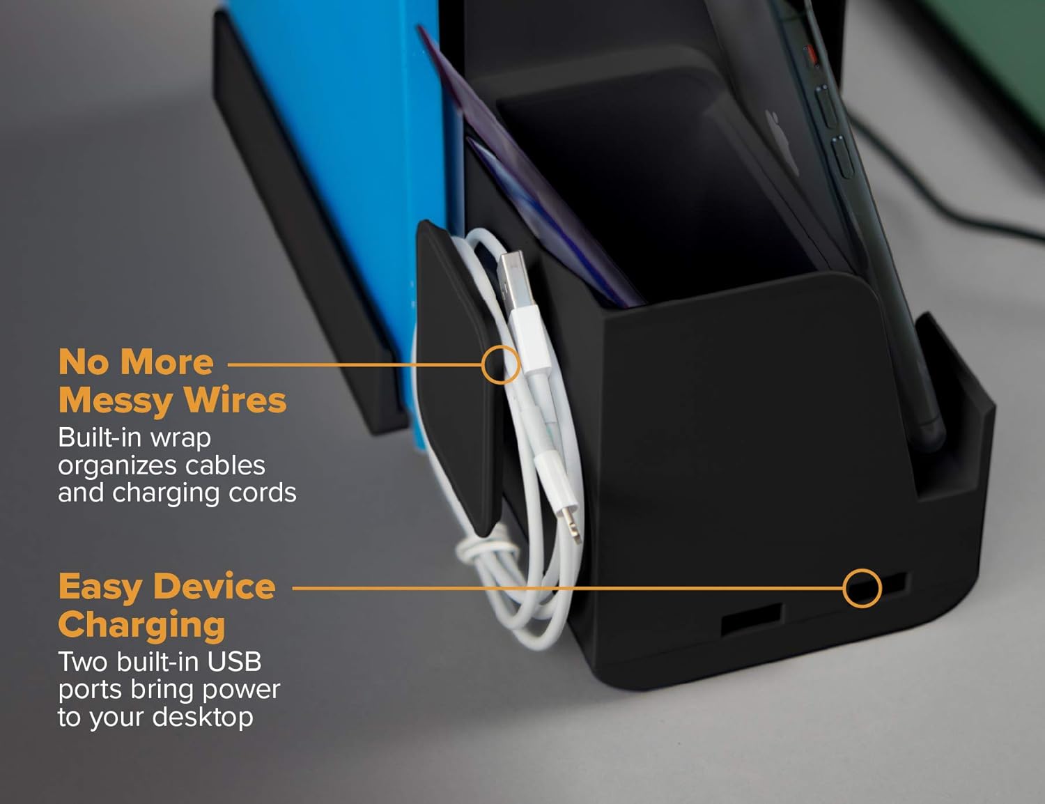 BOSTITCH Konnect Stackable Desk Organizer and Power Station