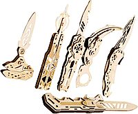 Caliber Gourmet 3D Wood Knives Puzzles 6PC Set