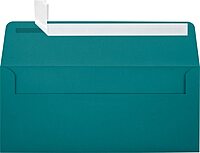 LUX #10 Envelopes, Peel & Press Closure, Teal, Pack Of 50