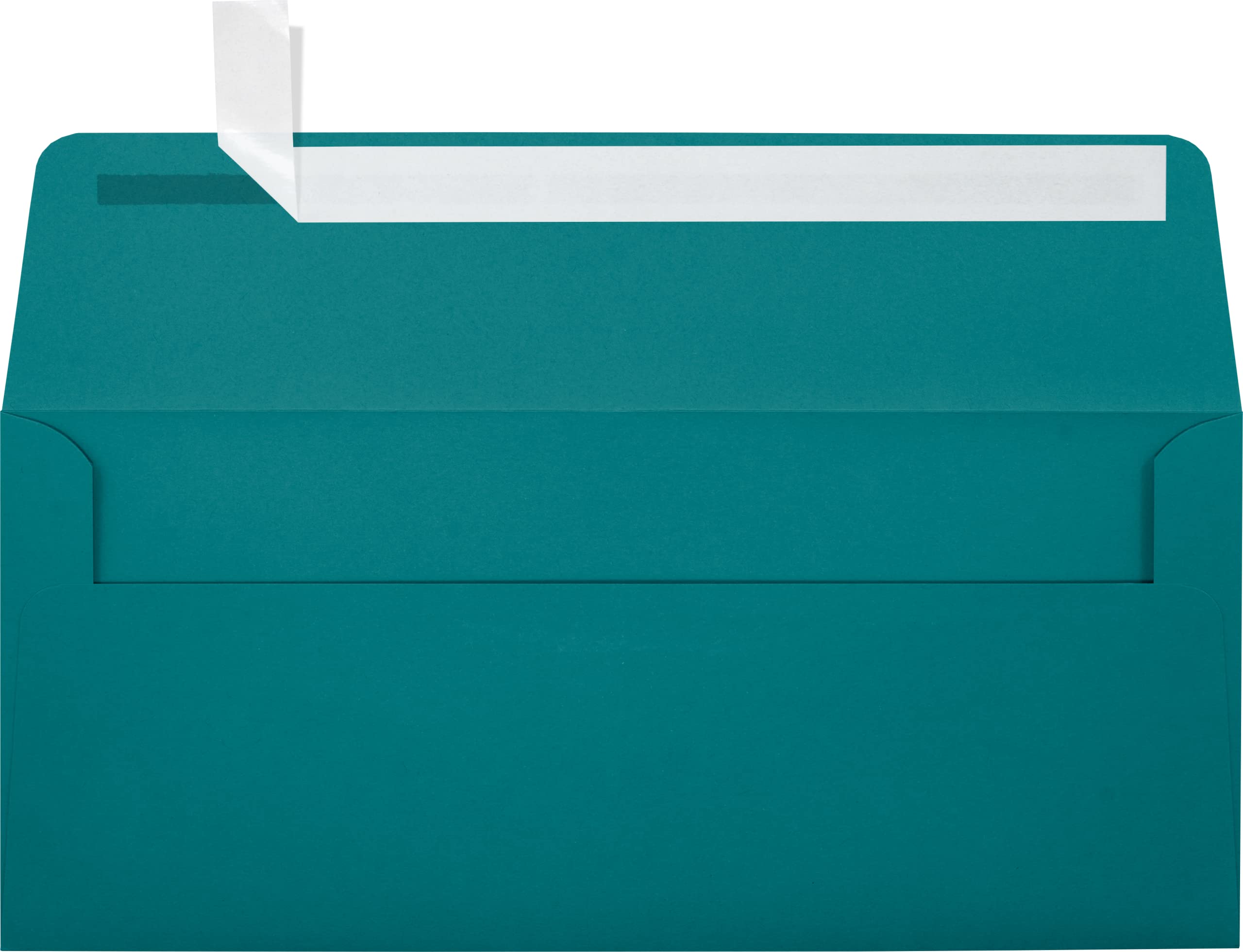 LUX #10 Envelopes, Peel & Press Closure, Teal, Pack Of 50