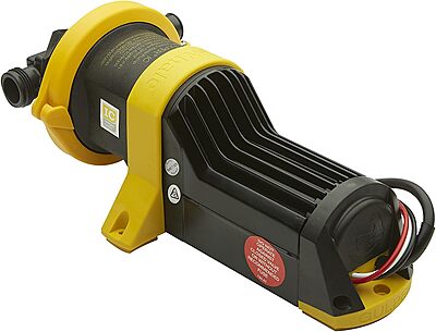 Whale WM8284, Gray IC Waste Pump, 12V, Automatic Waste Removal from 2 Drains, 5 Gal./Minute, Compact, Service-Free