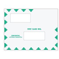 COMPLYRIGHT First Class Double-Window Tax Mailer Envelopes