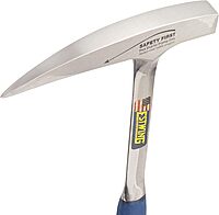 ESTWING Rock Pick 22 oz Geology Hammer with Pointed Tip & Shock Reduction Grip