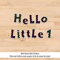 Barker Creek Letter Pop-Outs, 4" Over The Rainbow, Multicolor Designer Letters for Bulletin Boards, Breakrooms, Reception Areas, Signs, Displays, and More! 4", 255 Characters per Set (1712)