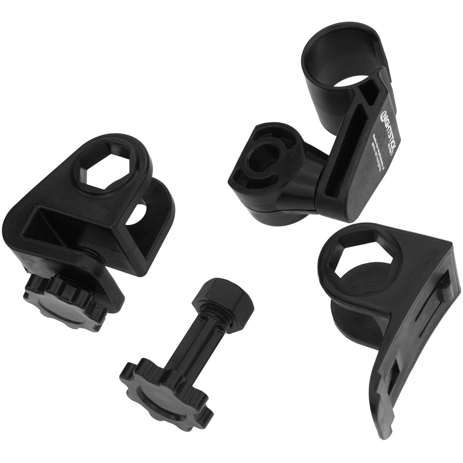 Nightstick NS-HMC7 Multi-Angle Helmet Mount for Accessory Slot or Brim, Multicolor