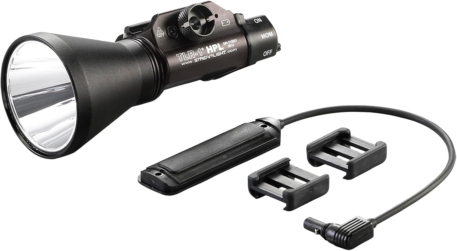 Streamlight 69219 TLR-1 HPL 1000-Lumen Long-Range Rail Mounted Weapon Light Featuring Strobe with Long Gun Kit