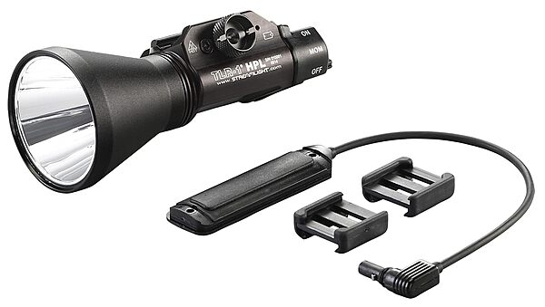 Streamlight 69219 TLR-1 HPL 1000-Lumen Long-Range Rail Mounted Weapon Light Featuring Strobe with Long Gun Kit with Thumbscrew, Safe Off Door Switch and Remote Pressure Switch, Black