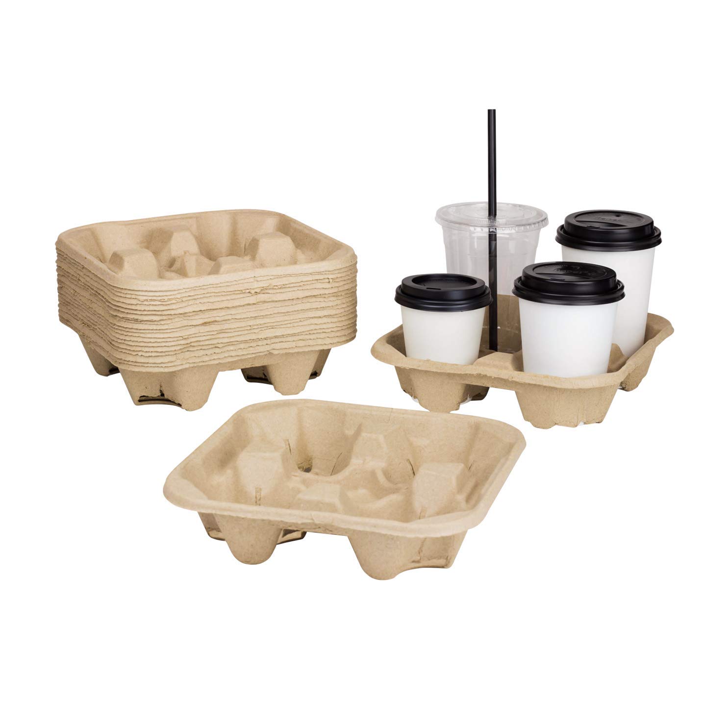 Karat C5000 4 Cups 8 oz. - 32 oz. Cup Holder (Case of 300)