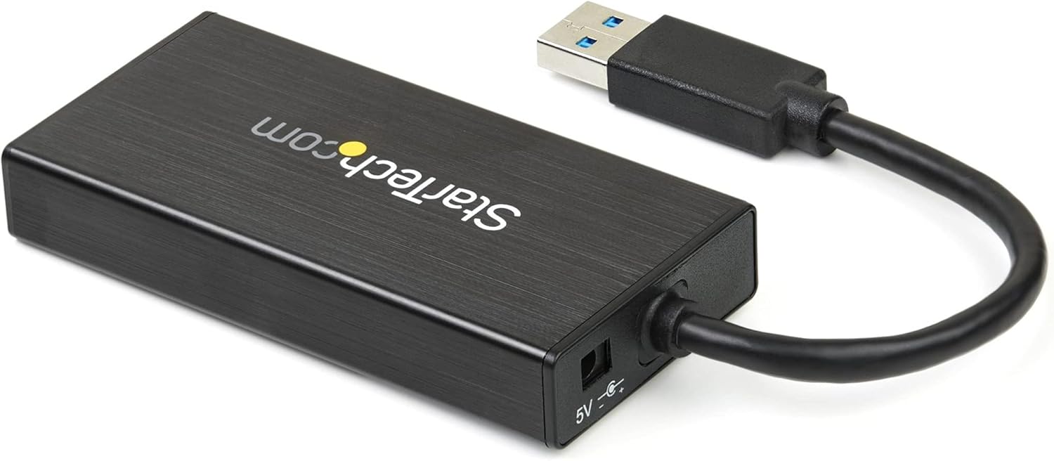 StarTech.com USB 3.0 to Gigabit Ethernet Adapter with USB 3.0 Hub
