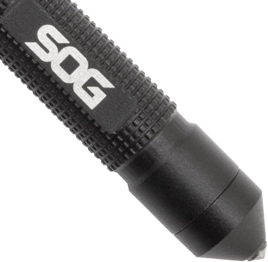 SOG Flint 4.3" Survival & Defense Portable Compact Tool for Outdoors and Emergencies | Includes Glass Breaker and Whistle