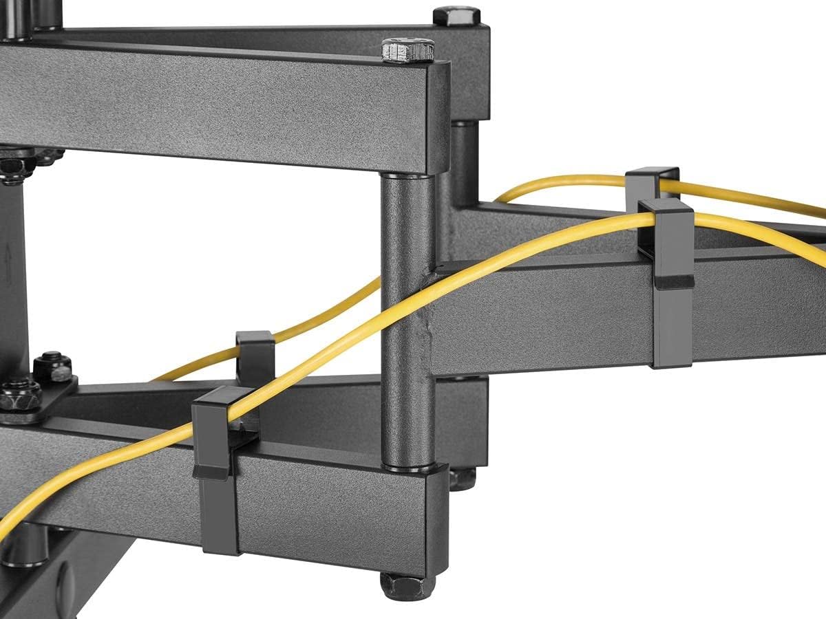 Monoprice Commercial Full Motion TV Wall Mount Bracket for 43" to 90" TVs up to 132lbs, Max VESA 800x400, Fits Curved Screens