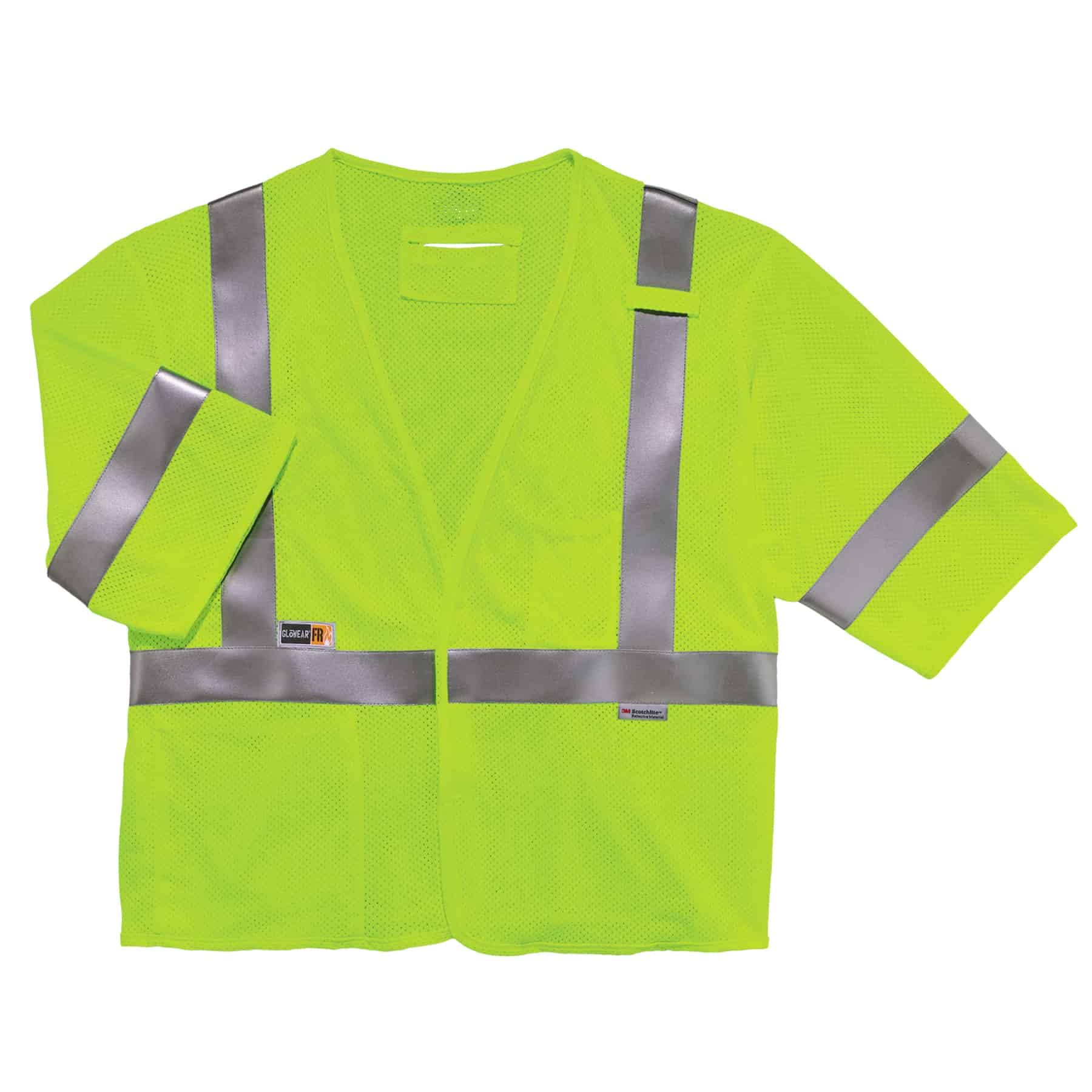 ERGODYNE GloWear 8356FRHL Class 3 Flame-Resistant High-Visibility Safety Vest