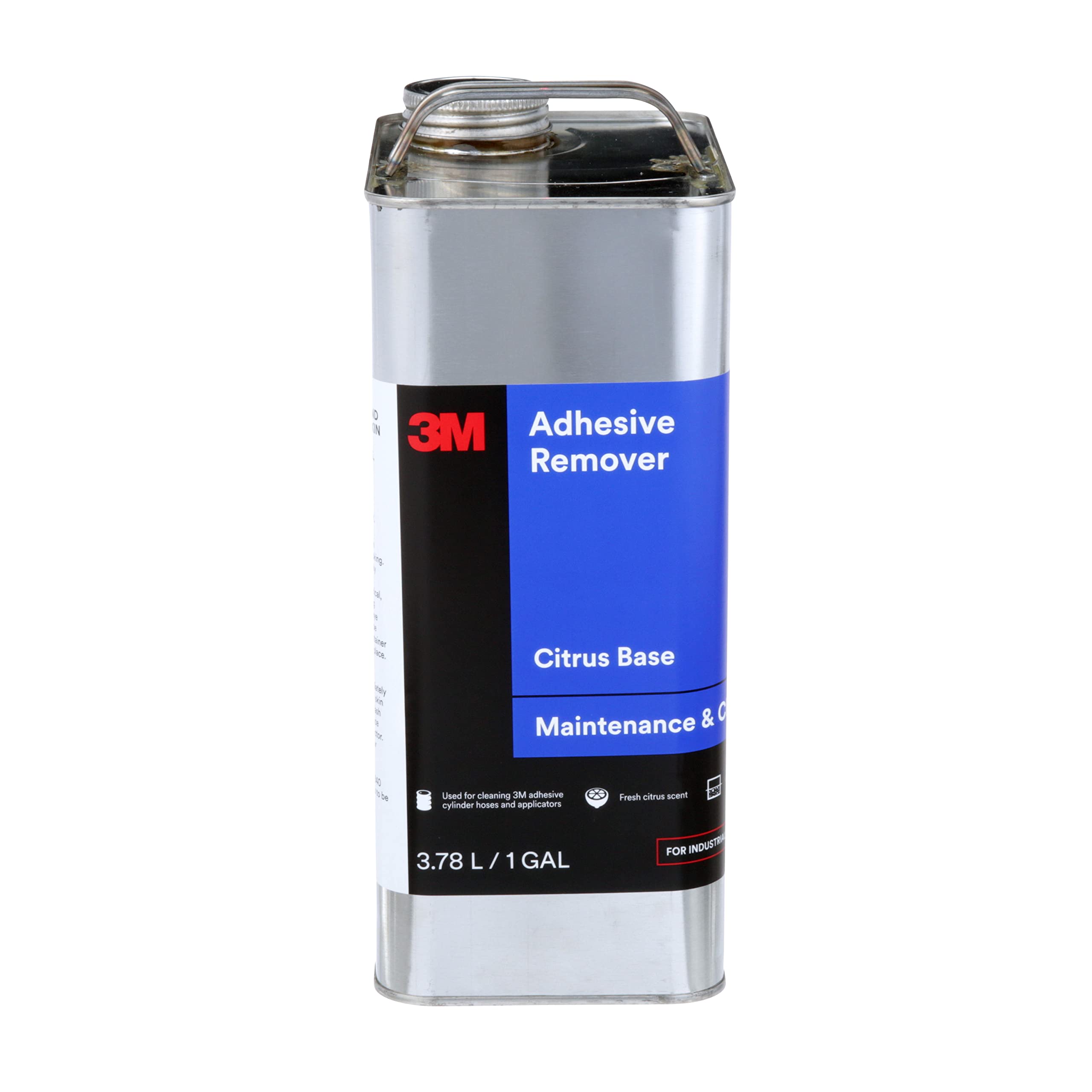 3M Adhesive Remover, 1 Gallon Can, Citrus Oil-Based, Multi-Surface Use, Low-Mess, Great for Removing Adhesives such as Label