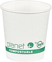 StalkMarket Planet+ 100% Compostable PLA Laminated Hot Cup, 4-Ounce, 1000-Count Case