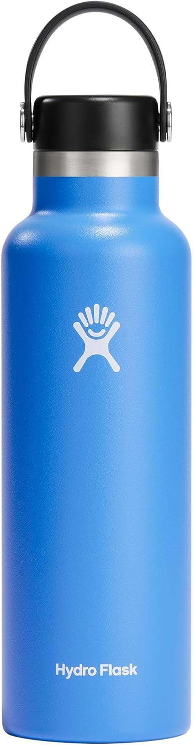 HYDRO FLASK Standard Mouth Insulated Stainless Steel Water Bottle with Flex Cap