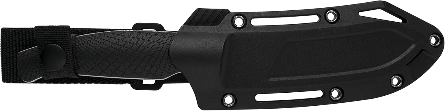 Kershaw Camp 5 Fixed Blade Knife, 4.75 Inch Blade, Full Tang (1083), Black