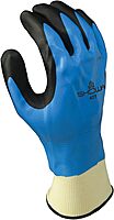 SHOWA 477 Nitrile/Nitrile Foam Fully Coated Insulated Winter Work Glove with Poly Blend Liner Bulk Pack X-Large