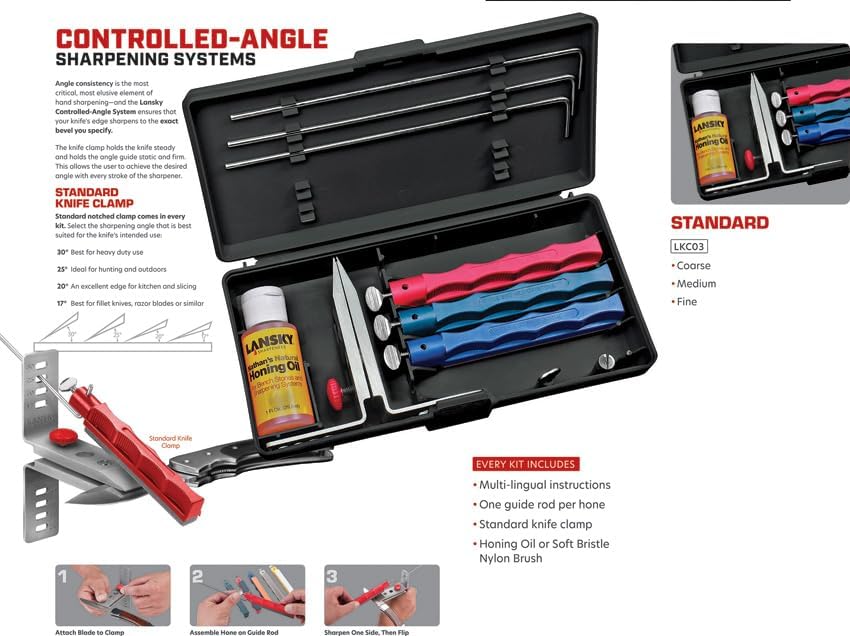 Lansky Standard Coarse Sharpening System with Fine Hones