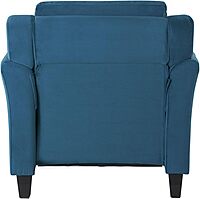 LIFESTYLE SOLUTIONS Hanson Microfiber Chair With Curved Arms