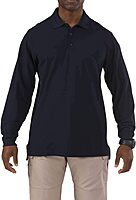 5.11 Tactical Men's Utility Long Sleeve Polo, Polyester-Cotton, Integrated Side Vents, Style 72057