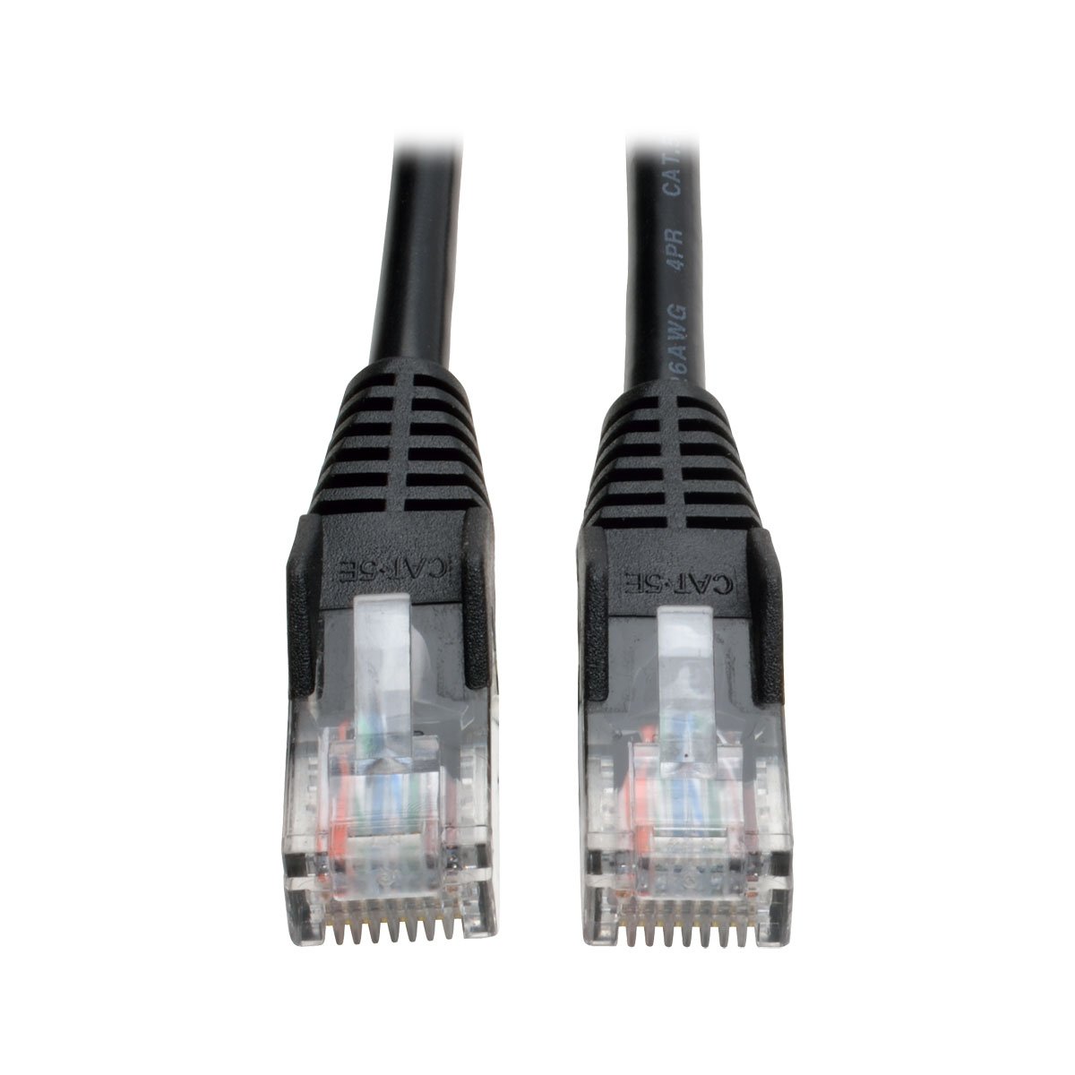 Eaton Tripp Lite Cat5e 350MHz Snagless Molded Patch Cable (RJ45 M/M) - Black, 6-ft.(N001-006-BK)