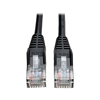 Tripp Lite Cat5e 350MHz Snagless Molded Patch Cable (RJ45 M/M) - Black, 15-ft.(N001-015-BK)