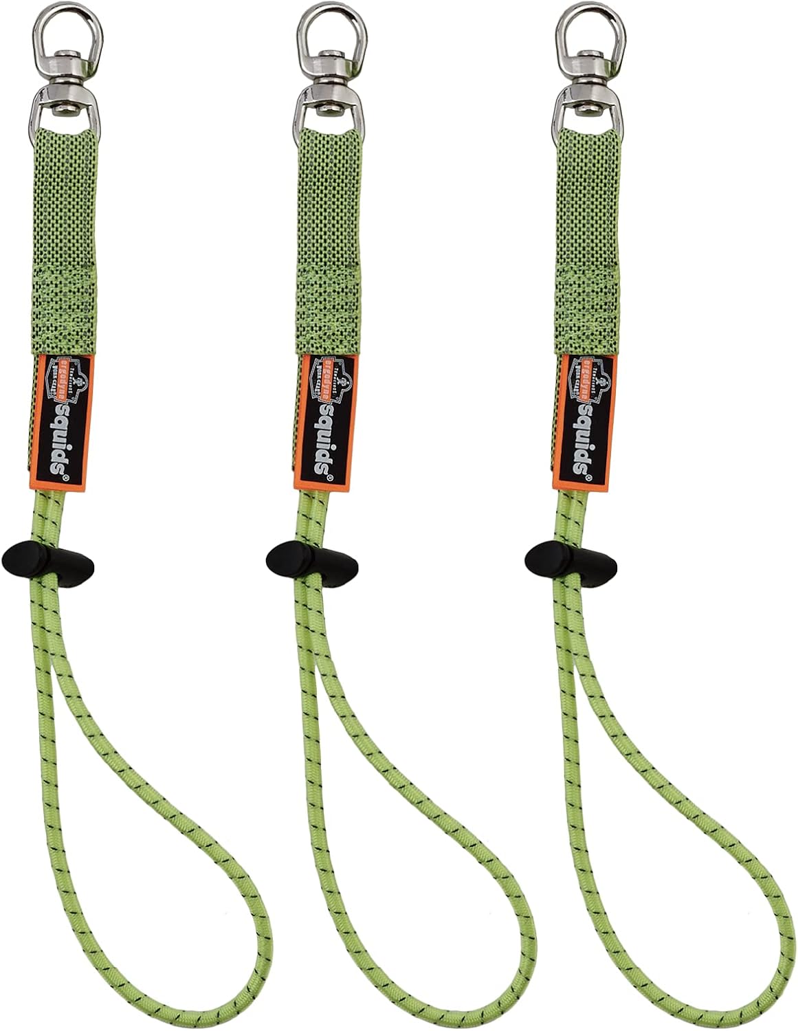 Ergodyne Squids 3713 Tool Tails Attachment with Swivel End, 10 Pounds,Lime