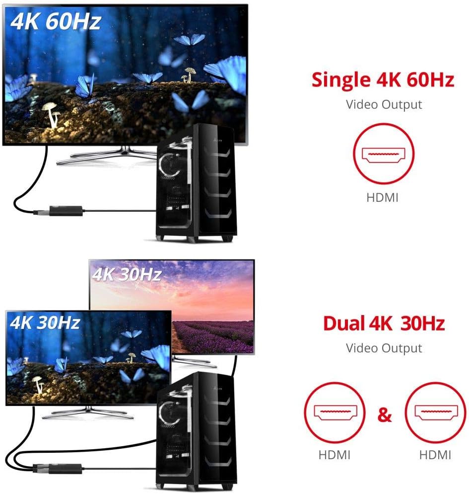SIIG DisplayPort MST Hub Splitter (Multi-Stream Transport)