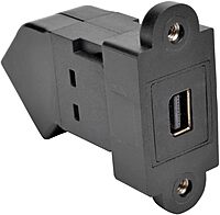 Tripp Lite Mini DisplayPort to DisplayPort Keystone/Panel Mount Angled Adapter (F/F), All-in-One, MDP to DP