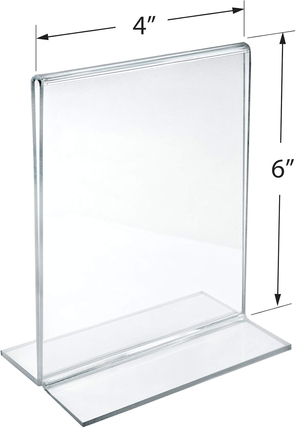 Azar Displays Double-Foot 2-Sided Acrylic Sign Holders