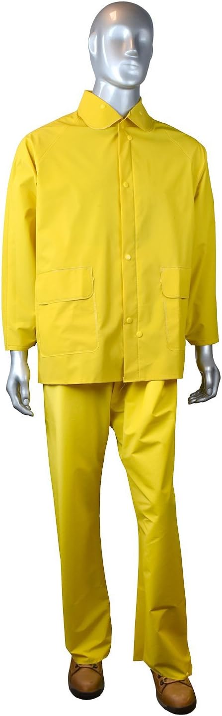 Radians RS01-NSYV-L Industrial Safety Rainsuit - Yellow (L)