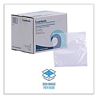 Boardwalk BWKSANDWICHBAG 1.15 mil 6.5 in. x 5.8 in. Reclosable Food Storage Sandwich Bags - Clear (500/Box)