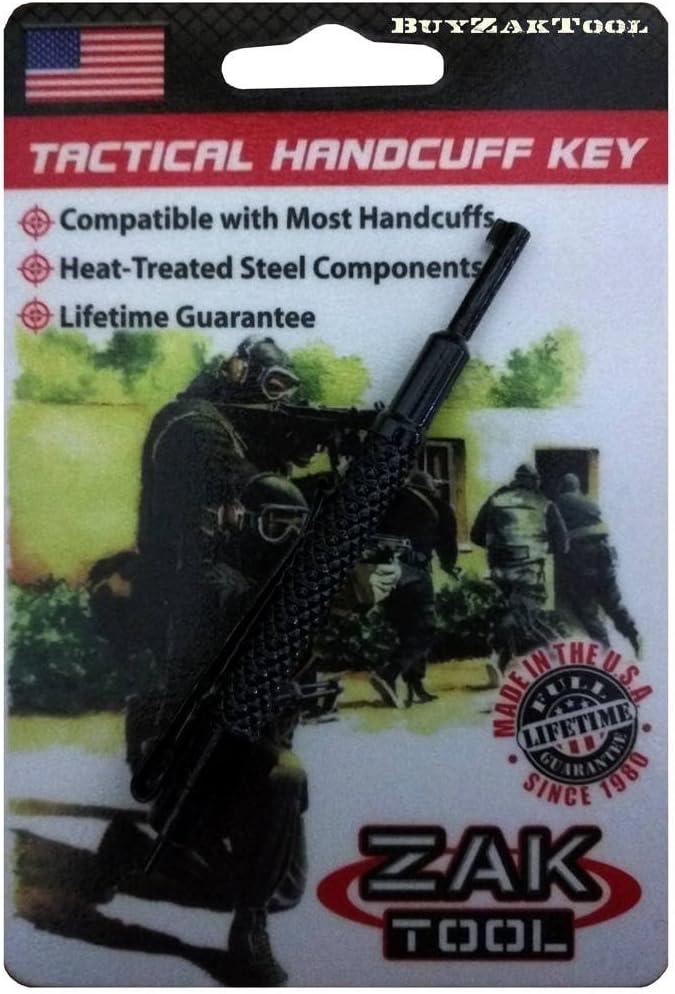 Zak Tool Handcuff Key Polymer Finish, Black ZT14P