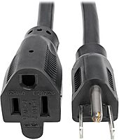 Tripp Lite Heavy-Duty Power Extension Cord, 14 AWG, 15A, 120V, NEMA 5-15P to NEMA 5-15R