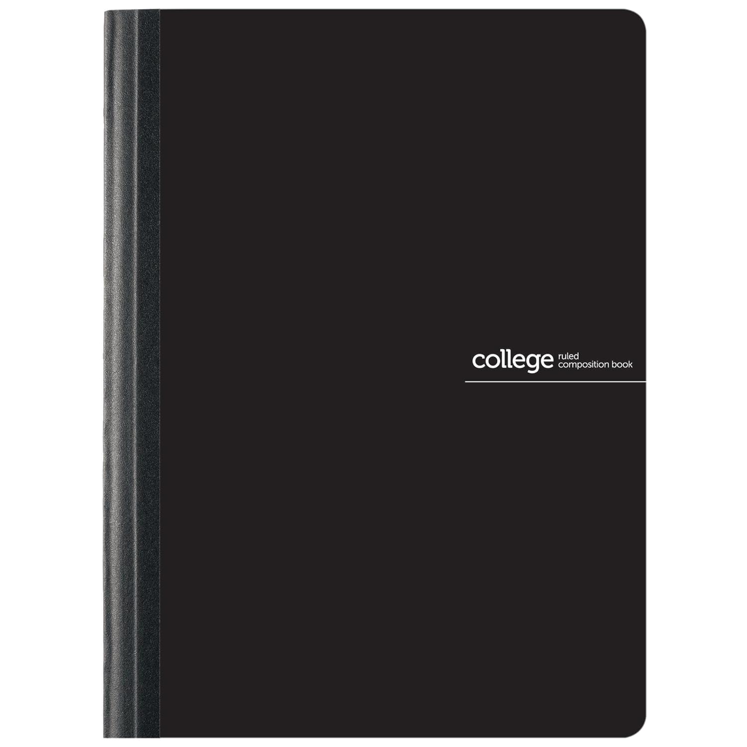 Office Depot® Brand Poly Composition Book, 7 1/2" x 9 3/4", College Ruled, 160 Pages (80 Sheets), Black