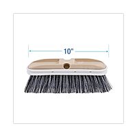 Boardwalk BWK8410 2-1/2 in. Polystyrene Bristle 10 in. Vehicle Brush with Vinyl Bumper