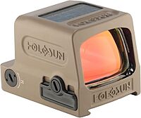 HOLOSUN HE509T-RD X2 FDE Enclosed Reflex Optical Red Dot Sight, Red LED, FDE