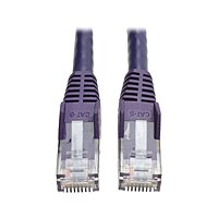 Tripp Lite Cat6 Gigabit Snagless Molded Patch Cable (RJ45 M/M) - Purple, 3-ft.(N201-003-PU)