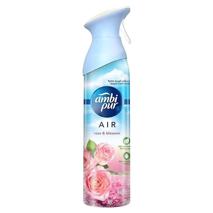 Ambi Pur Air Freshener, Spray - Rose & Blossom