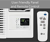 LG Window Air Conditioner with Supplemental Heat, Electronic Controls with Remote