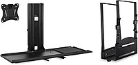 Mount-It! Monitor and Keyboard Wall Mount with CPU Holder, 25" Wide VESA Keyboard Tray (MI-7919)