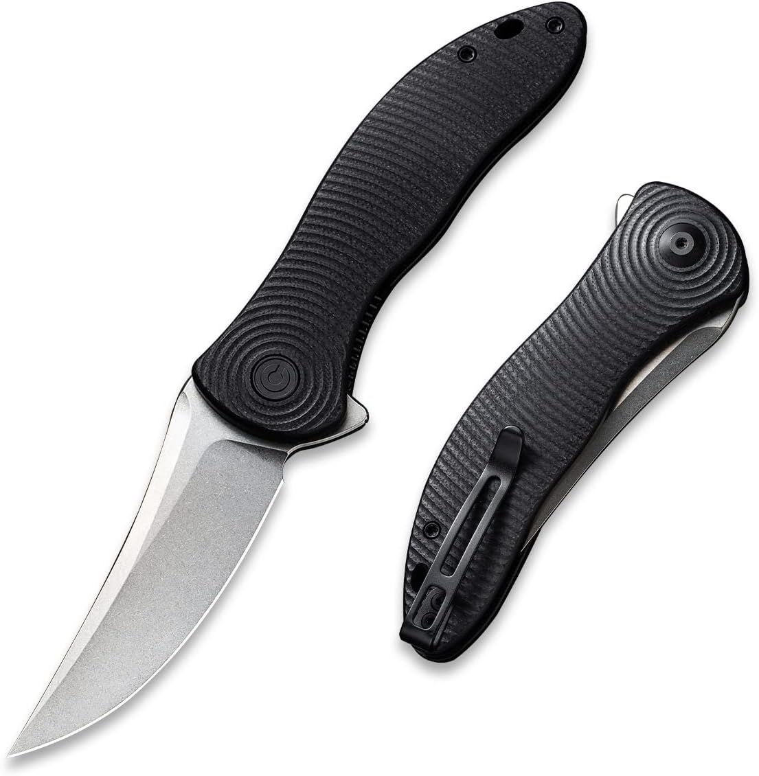 CIVIVI Synergy3 Pocket Knife - 3.24 Nitro-V Stonewashed Black G10
