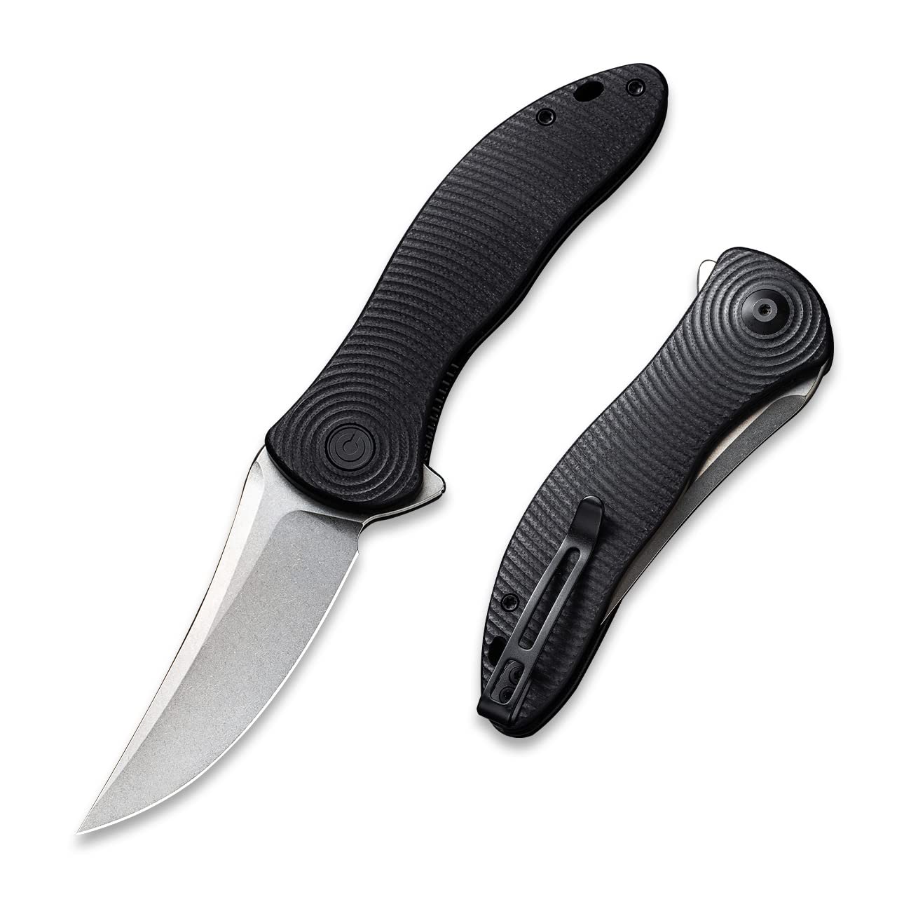 CIVIVI Synergy3 Pocket Knife - 3.24 Nitro-V Stonewashed Black G10