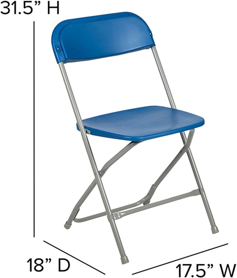 Flash Furniture Hercules Series Commercial-Grade Plastic Folding Chair - 650LB Weight Capacity