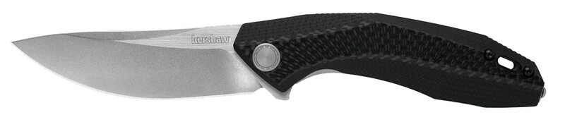 Kershaw Tumbler Folding Pocket Knife, 3.25 Inch Blade with Manual Open, Sub-Frame Lock (4038), Black