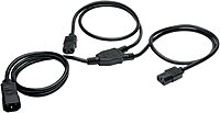 TRIPP LITE C14 to 2×C13 Y-Splitter Power Cord, 6 ft, 18AWG, 10A/250V - P004-006-2C13
