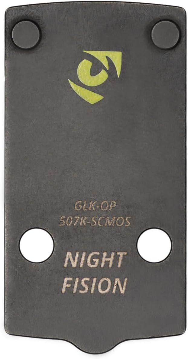 Optic Plate and Co-Witness Sight Set Compatible with Holosun 507K x2 or 407K to Glock 43X/48 MOS Models