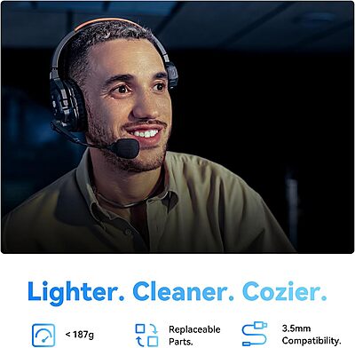 HOLLYLAND Solidcom SE Pro 5S 5-Person Full-Duplex Single-Ear Headset Intercom System (1.9 GHz)