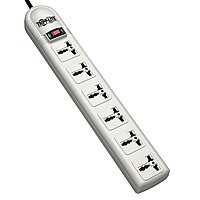 Tripp Lite Surge 6 Universal Outlets/CEE Plug 230V 750 Joules - Surge protector - 10 A - AC 230 V - output connectors: 6